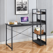 120cm Computer Desk with Reversible Shelves and Hooks