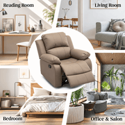 Dakota massage recliner chair seat cushioning and PU leather upholstery detail