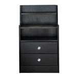 White Bedside Table with Drawers set of 2, perfect for modern and minimalist bedroom aesthetics.