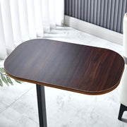 Close-up view of the top surface of the Modern Two-Tone End Table OT-106, showcasing its sleek wood finish.