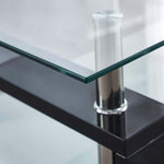 Two Tier Rectangular Glass Coffee Table A101