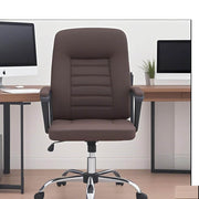 Ergonomic Executive Office Chair BX124 in a modern office setting with dual monitors.