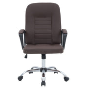 Ergonomic Executive Office Chair BX124 with comfortable brown seating and adjustable height for optimal support.