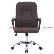 Ergonomic Executive Office Chair BX124 with adjustable height dimensions 100-110cm, seat width 59cm, and back height 69cm.