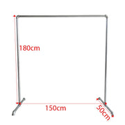 Double clothes rack CDR-02 with dimensions labeled on white background | Artisansa SA