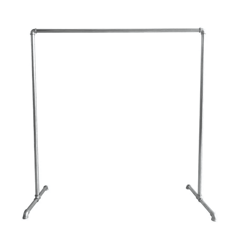 Double clothes rack CDR-02 - metal garment rack on white background | Artisansa SA