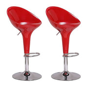 Acrylic dome bar stool set of 2 in one box - clear modern design for home bar | Artisansa SA