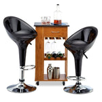 Acrylic dome bar stool set of 2 - clear modern design for home bar | Artisansa SA