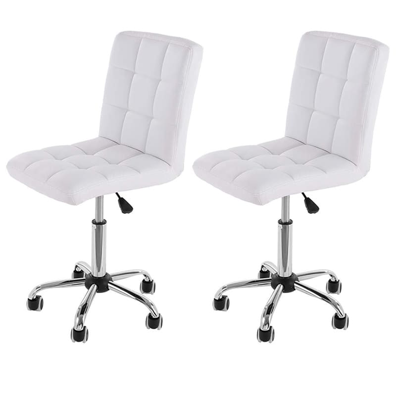Leather Office Chair Adjustable Counter Chairs (Set of 2) CR-B16