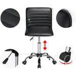 Adjustable Bar Stool Set CR-B17 featuring ergonomic PU leather seat and height adjustment mechanism.