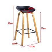 Scandinavian Kitchen Bar Chairs Set of 4