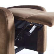 Recliner Chair CR-KJ2003 close-up view showing the plush cushions and reclining mechanism.