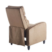 Back view of a plush Recliner Chair CR-KJ2003, showcasing its sleek design and cozy upholstery.