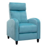 Recliner Chair CR-KJ2003 in a stylish blue, featuring plush cushions for ultimate comfort and relaxation.
