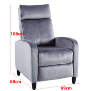 Recliner Chair CR-KJ2003 with plush cushioning, ideal for relaxation and providing good posture support.