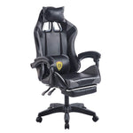 Ergonomic Gaming Chair CR-M2 All Black with Wolf Emblem Logo on Backrest - ArtisanSA