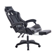 Ergonomic Gaming Chair CR-M2 All Black with 180 Degree Reclining Feature and Footrest - ArtisanSA