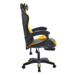 Ergonomic Gaming Chair CR-M2 Black and Yellow 45 Degree Side View Ergonomic Design - ArtisanSA