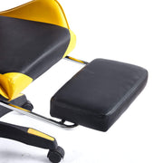 Ergonomic Gaming Chair CR-M2 Black and Yellow Retractable Footrest and Support Mechanism Detail - ArtisanSA