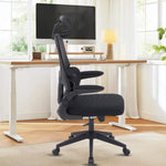 Ergonomic office chair CR-W1 in a bright office setting with a modern desk and computer.