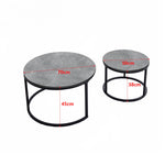 Nesting Coffee Table CT-002 All Black Modern Style - ArtisanSA