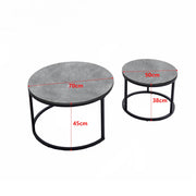 Nesting Coffee Table CT-002 All Black Modern Style - ArtisanSA
