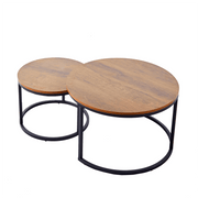 Nesting Coffee Table CT-002 White Marble & Gold Frame - ArtisanSA