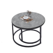 Nesting Coffee Table CT-002 Black Marble & Gold Frame - ArtisanSA