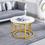 Nesting Coffee Table CT-002 Grey Marble Design - ArtisanSA