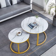 Nesting Coffee Table CT-002 Black & Gold Luxury - ArtisanSA