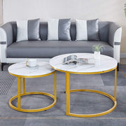 Nesting Coffee Table CT-002 Black Gold Space Saving - ArtisanSA