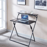 Foldable Teak Wood Computer Desk  H06