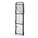 Black metal ladder with decorative design on a white background | Artisansa SA
