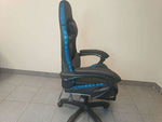 LED Light Gaming Chair in side view showcasing ergonomic design and blue LED lights
