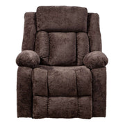 Electric Power Lift Recliner chair in dark brown upholstery for ultimate comfort and support.