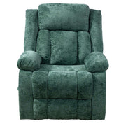 Electric Power Lift Recliner Chair KJ-8819 in soft green fabric design for ultimate comfort and support.