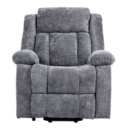 Electric Power Lift Recliner chair in grey upholstery, perfect for comfort and support.