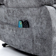 Electric Power Lift Recliner featuring remote control pocket for easy access and convenience.