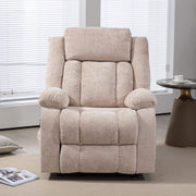 Electric Power Lift Recliner chair in beige upholstery, designed for comfort and mobility support.