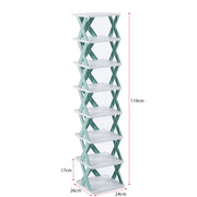 Tiered Shoe Rack Stand Organizer KJZ3192 8-Tier Height 113.5cm - ArtisanSA