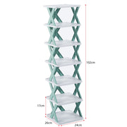 Tiered Shoe Rack Stand Organizer KJZ3192 7-Tier Height 97.5cm - ArtisanSA