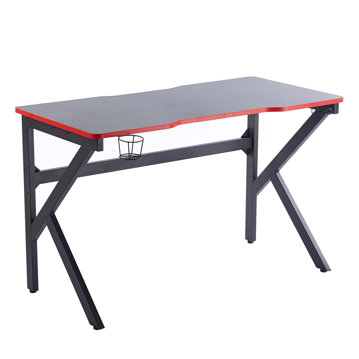 Gaming Desk Computer Desk Home Office Desk Work Table with Cup Holder and Hook PH-496