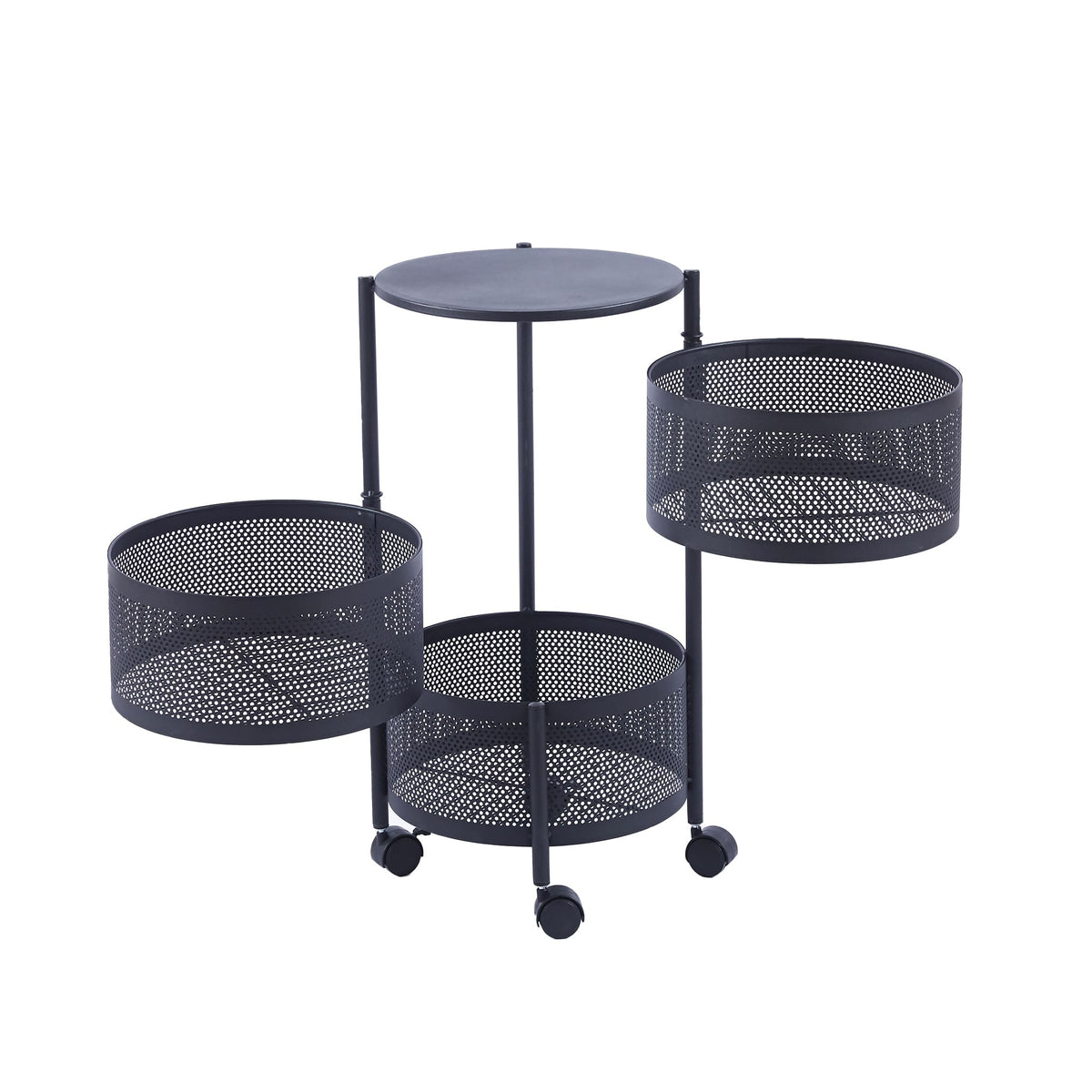 3-5 Tier Round Storage Cart SF-103 SF-104 SF-104-5