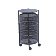 Heavy duty lockable wheels for the black round storage trolley