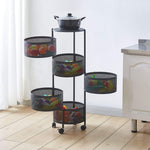 Modern round storage trolley in a kitchen setting South Africa