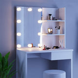 Dressing Table Vanity Desk with Makeup Mirror and Lights SHI13AN