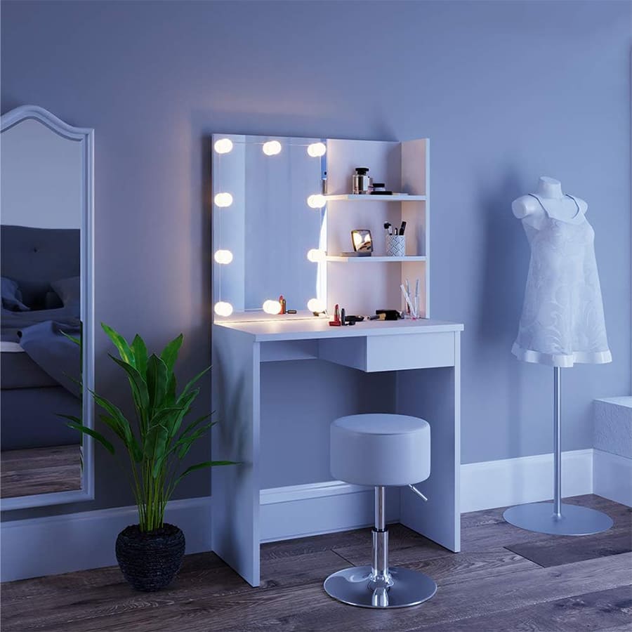 Dressing Table Vanity Desk with Makeup Mirror and Lights SHI13AN