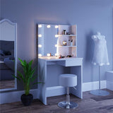 Dressing Table Vanity Desk with Makeup Mirror and Lights SHI13AN