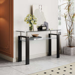 Two-Tier Rectangular Glass Coffee Table 120cm – product image 6