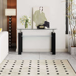 Two-Tier Rectangular Glass Coffee Table 120cm – product image 5